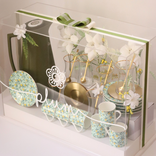 Lemon Set of 6 Acrylic Plum Gift Box